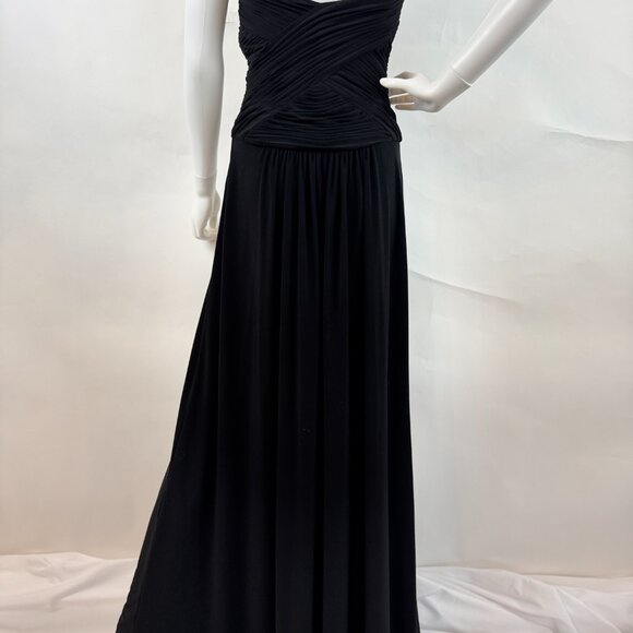 Monique Lhuillier Floor Length Black Gown - Picture 9 of 12